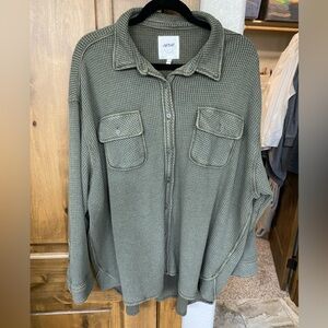 Aerie LumberJane Waffle Shirt